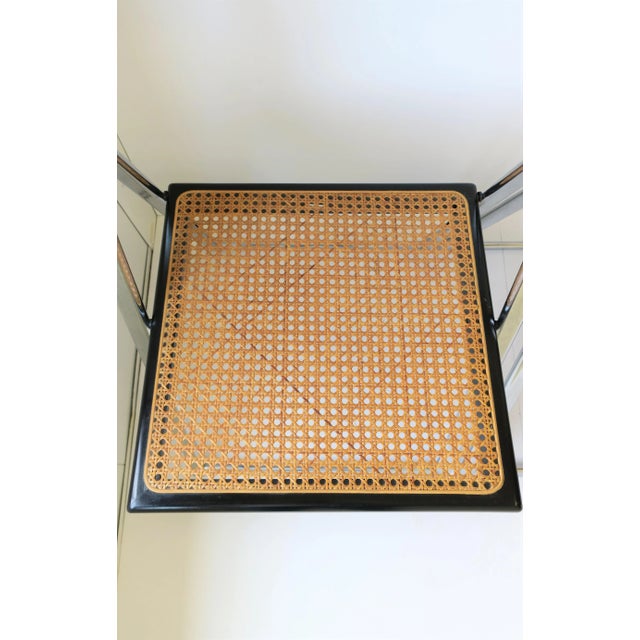 Chrome Italian Wicker Cane Chairs - Set of 4 For Sale - Image 8 of 12