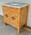 Modern Worlds Away Modern Burl Wood and White Marble Vanity For Sale - Image 3 of 4