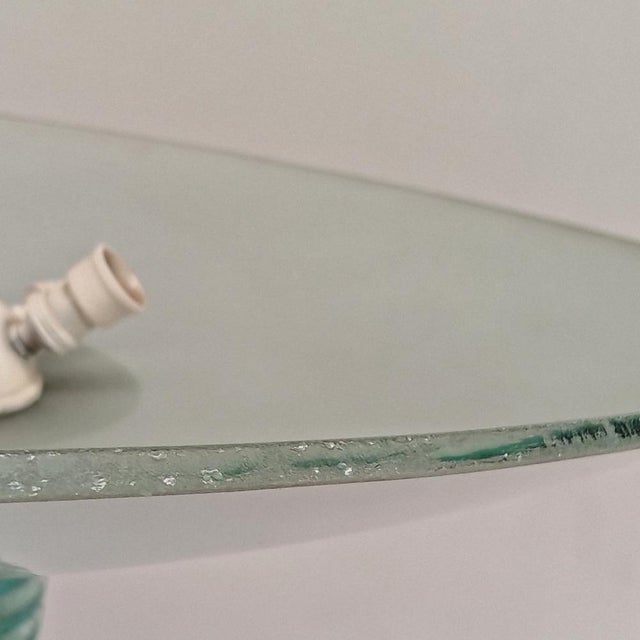 French Art Deco Floor Lamp in Satin Glass, 1920s For Sale - Image 4 of 18