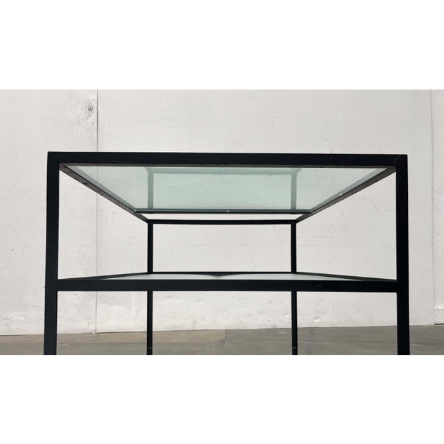 Black Mid-Century Modern German Minimalist Bar Cart Trolley by Herbert Hirche for Holzäpfel, 1960s For Sale - Image 8 of 18