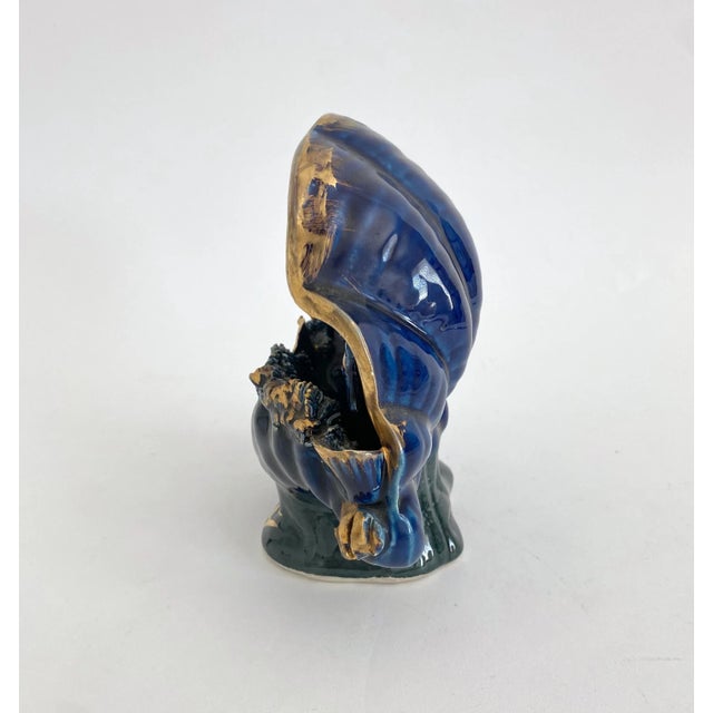 1950s 1950s French Vallauris Kitsch Ceramic Shell For Sale - Image 5 of 9