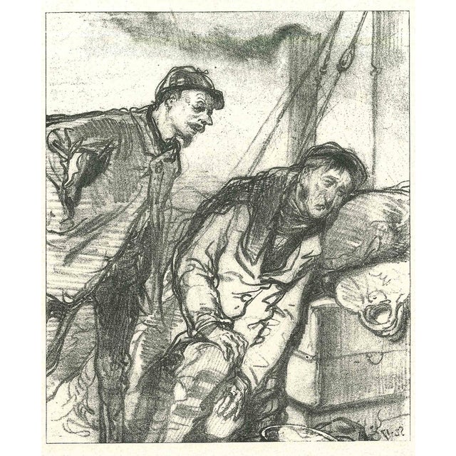 Paul Gavarni, The Misery, Original Lithograph, 1881 For Sale