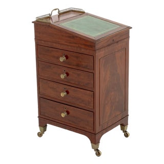 English Regency Mahogany Davenport Desk, 19th Century For Sale