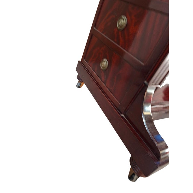 Davenport Mahogany Writing Desk, 1980 For Sale - Image 13 of 18