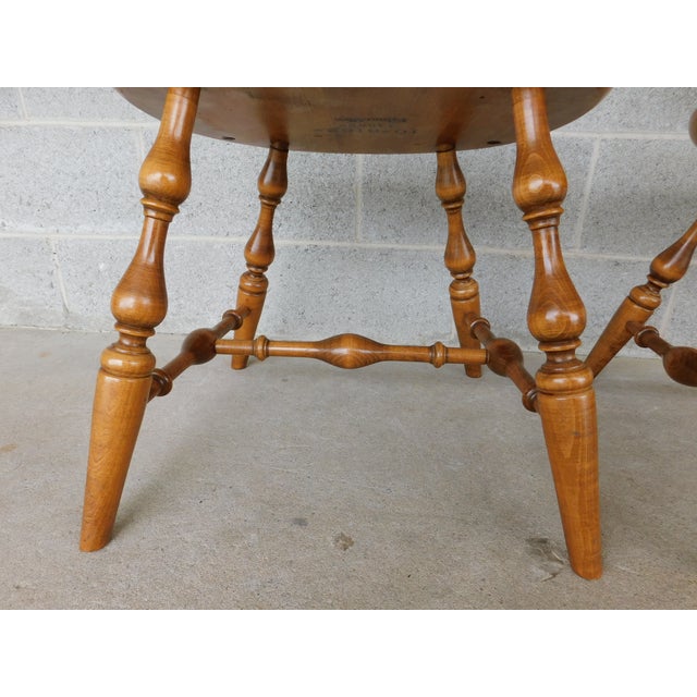 Ethan Allen Heirloom Nutmeg Fan Back Windsor Side Chair - A Pair 10-6102 For Sale In Philadelphia - Image 6 of 11