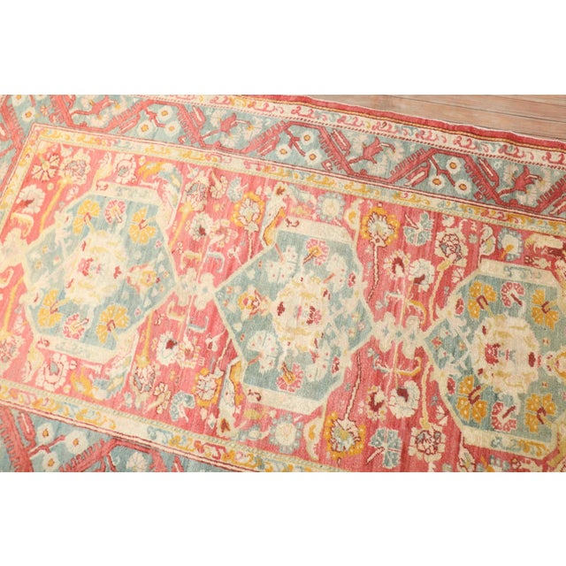 Early 20th Century Early 20th Century Turkish Ghiordes Wide Runner - 4'3" x 10'11" For Sale - Image 5 of 8