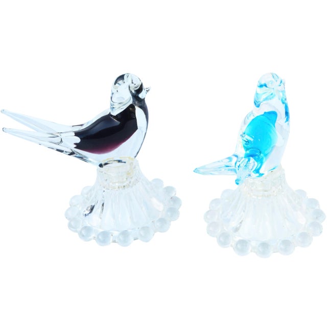 Mid 20th Century Mid 20th Century Handblown Vetri DI Murano Italian Art Glass Birds - a Pair For Sale - Image 5 of 10