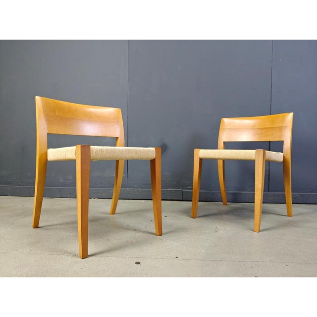 Molteni Ticino Dining Chairs by Bruno Reichlin for Molteni, 1990s, Set of 8 For Sale - Image 4 of 13