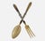 1910s French Art Deco Horn & Silver Salad Servers - Pair For Sale - Image 9 of 12