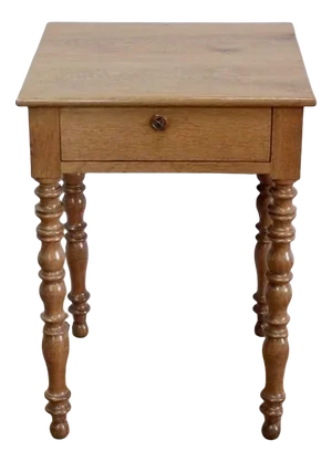 Small Louis-Philippe Style Oak Table, Late 19th Century