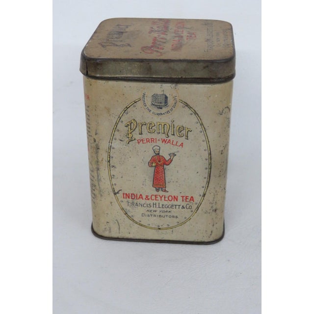 This gorgeous lidded Tea Box is made of metal. This tea tin box features an upright hinged lid with gorgeous lithographed...