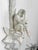 Vintage Florida Regency White Lacquered Palm Tree & Monkey Candle Wall Sconce For Sale - Image 9 of 11