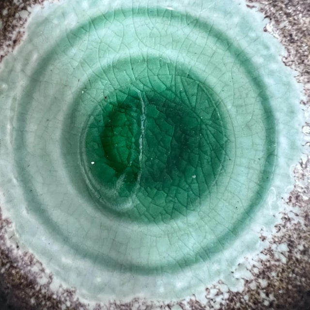 Green 1960s Modern Japanese Small Enamel Bowls in Varied Colors Tripod Base - Set of 3 For Sale - Image 8 of 12