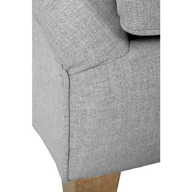 Stone Gray Alcott Chair, Stone Linen For Sale - Image 8 of 12