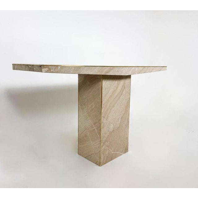 1970s Mid-Century Modern Travertine Console, 1970s For Sale - Image 5 of 6