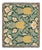 Arts & Crafts Pineapple Botanical Woven Throw Blanket – Green & Gold, 60 × 50 For Sale