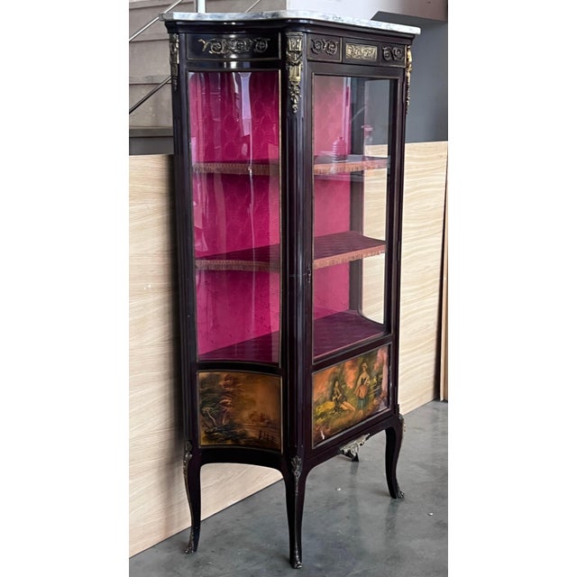 French Late 19th Century Napoleon III Style Vitrine For Sale - Image 3 of 18