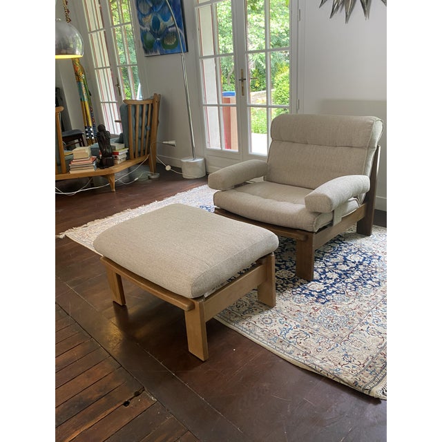 Set of Armchair and Otoman from Rolf Benz, Germany, 1980s For Sale - Image 4 of 15