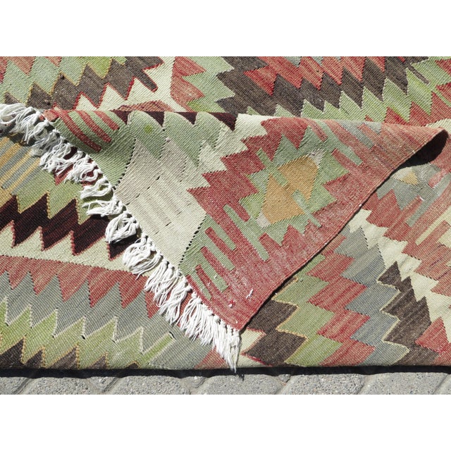 1960s Turkish Handmade Area Rug For Sale - Image 4 of 13