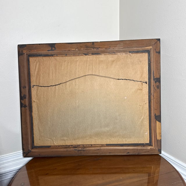 Vintage Oil Seascape Italian Painting Framed Signed For Sale - Image 10 of 10