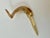 Mid 20th Century Brass and Horn Letter Opener For Sale - Image 5 of 7