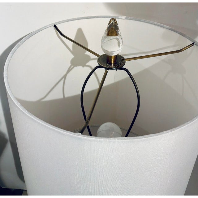 White Revelation Murano Style Venezia Forte Glass Table Lamp For Sale - Image 8 of 8