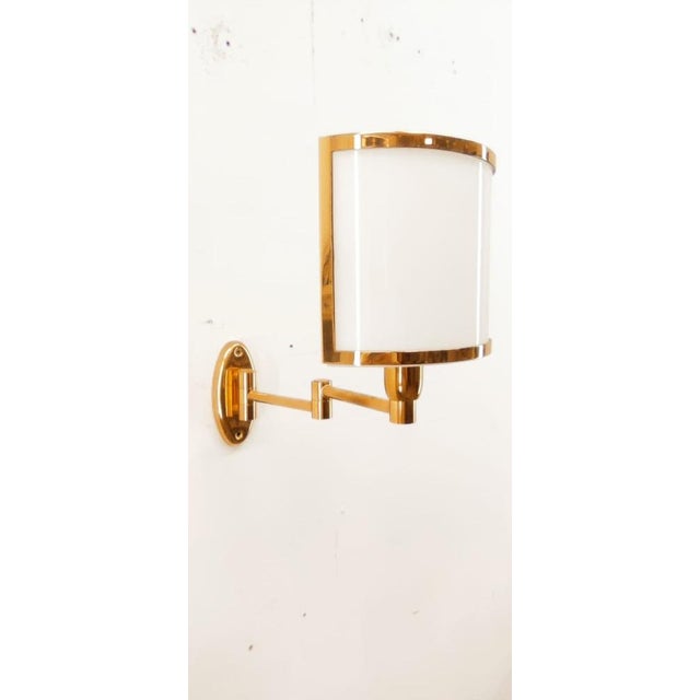 Adjustable Wall Light with Glass Fan For Sale - Image 16 of 18