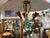 Metal Italian Modern Enamel and Brass Pendant For Sale - Image 7 of 14