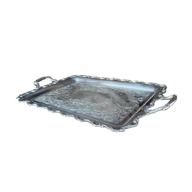 Baroque 1960s “Joanne” Butler’s Tray by Webster Willcox For Sale - Image 3 of 7