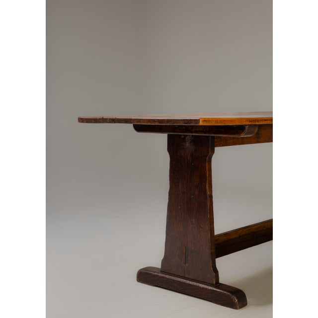 Farmhouse Antique Oak Monastery/Farmhouse Trestle Table, 17th-18th Century For Sale - Image 3 of 5