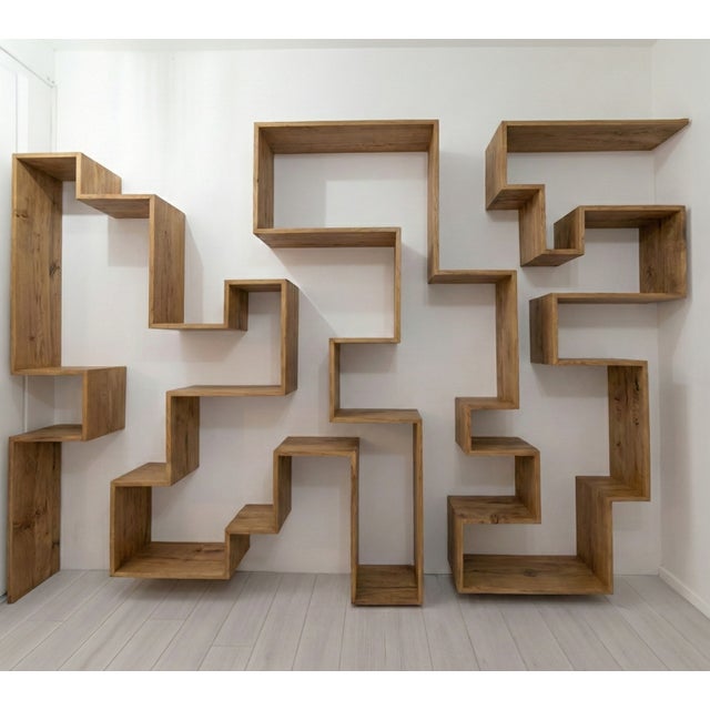 Progressive Rock Bookcase by Dario Nasuti For Sale - Image 4 of 5