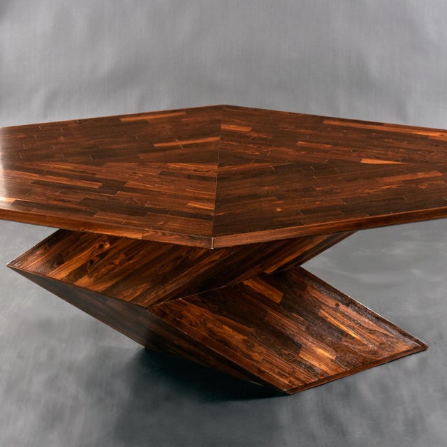 Wood Cocobolo Rosewood Dining Table by Don S. Shoemaker for Señal s.a. Of Mexico For Sale - Image 7 of 16