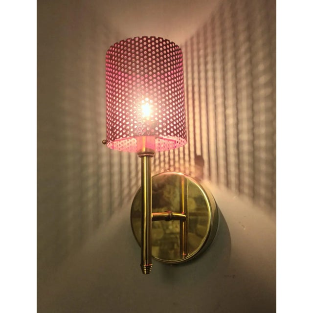 Multicolor Midcentury Sconce in the Style of Stilnovo For Sale - Image 9 of 13