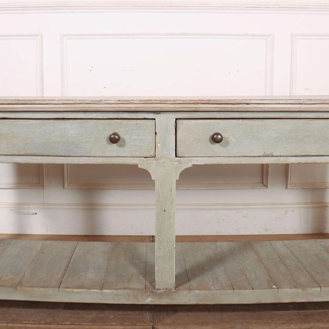 English Painted Potboard Dresser Base For Sale - Image 4 of 12