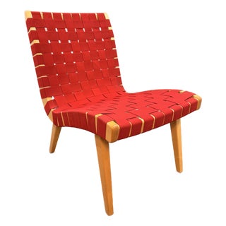 Red Risom Lounge Chair For Sale