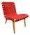 Red Risom Lounge Chair For Sale