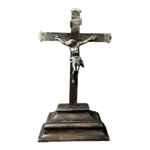 19th Century French Silver Crucifix
