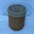 Brown California Coastal Chic Rattan Wicker Round Table With Glass Top For Sale - Image 8 of 9