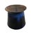 Ceramic Contemporary Italian Deep Cobalt & Onyx Ceramic Side Table For Sale - Image 7 of 11