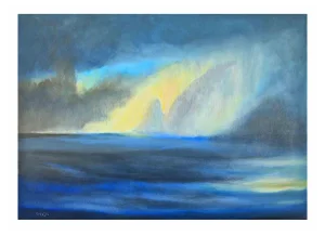 Roberto Cuccaro, Storm at Sea, Original Oil on Canvas, 2000s
