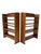 Vintage Art Deco Open Bookcases by P.E.L. Izeren for De Genneper Molen, 1920s, Set of 2 For Sale - Image 3 of 13