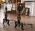 Black Pair of Mid-19th Century French Gothic Wrought Iron Andirons With Crossbar For Sale - Image 8 of 10