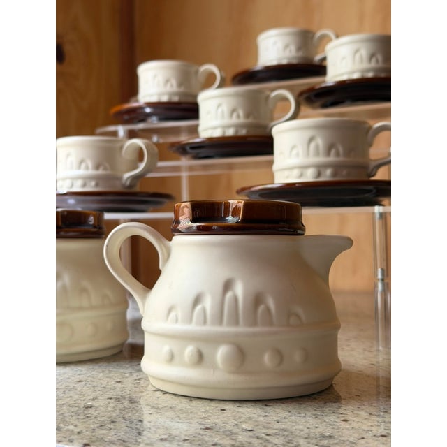 Vintage British Carlton Ware Coffee Set in Ceramic, 1970s, Set of 14 For Sale - Image 12 of 17