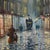 1980's Large Vintage Edwardian Street Painting For Sale - Image 6 of 11