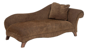 Leopard Print Upholstered Chaise Longue