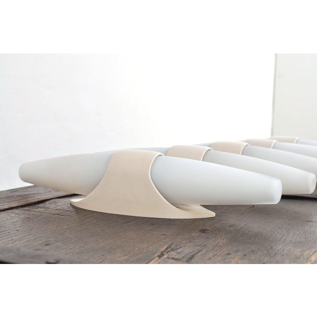 Bauhaus Vintage Bakelite Wall Light in Milk Glass from Bo-Niko, 1960s For Sale - Image 3 of 13