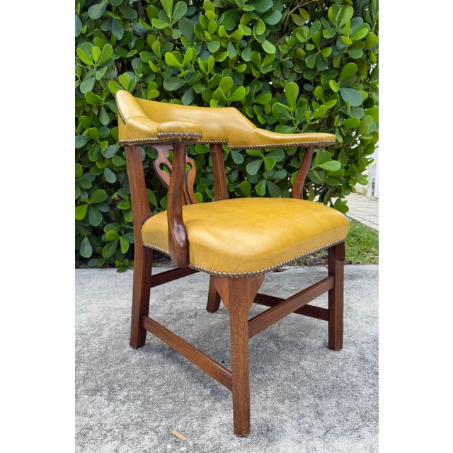 American Mid Century Williamsburg Style Smoking Armchairs by Rway, Set of Seven For Sale - Image 3 of 12