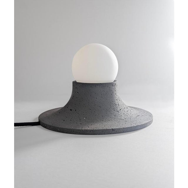 Basalte Natural Lava Stone Wall Lamp by Clemence Birot For Sale - Image 18 of 18