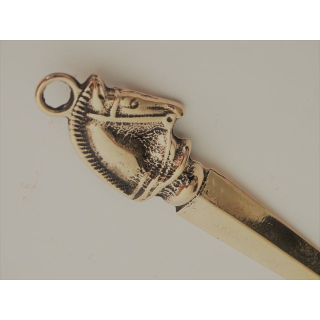English Equestrian Brass Horse Letter Opener Chairish