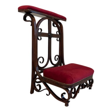 Nuns Shrine Prayer Chair in Shellac Polish For Sale